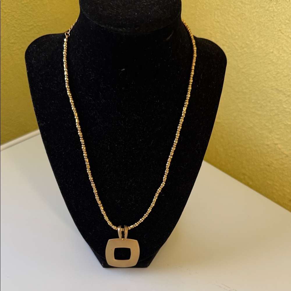 Premier Designs Gold Beaded Necklace
